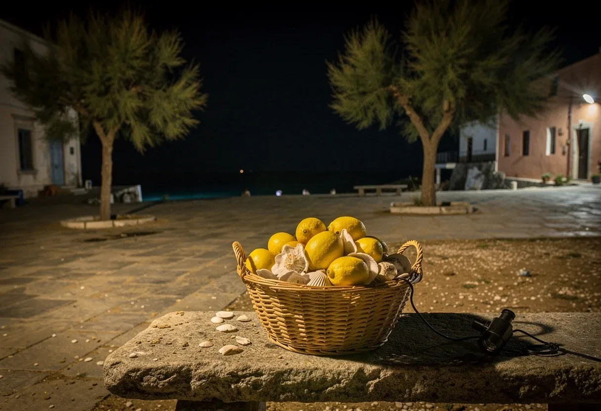 Place de Alénya et produits du terroir